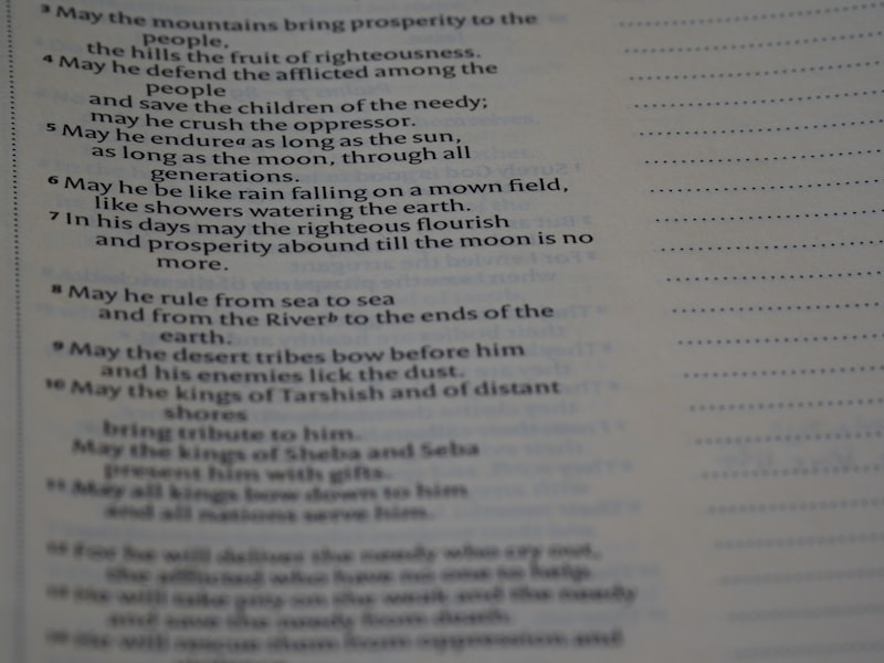 a close up of a text on a book