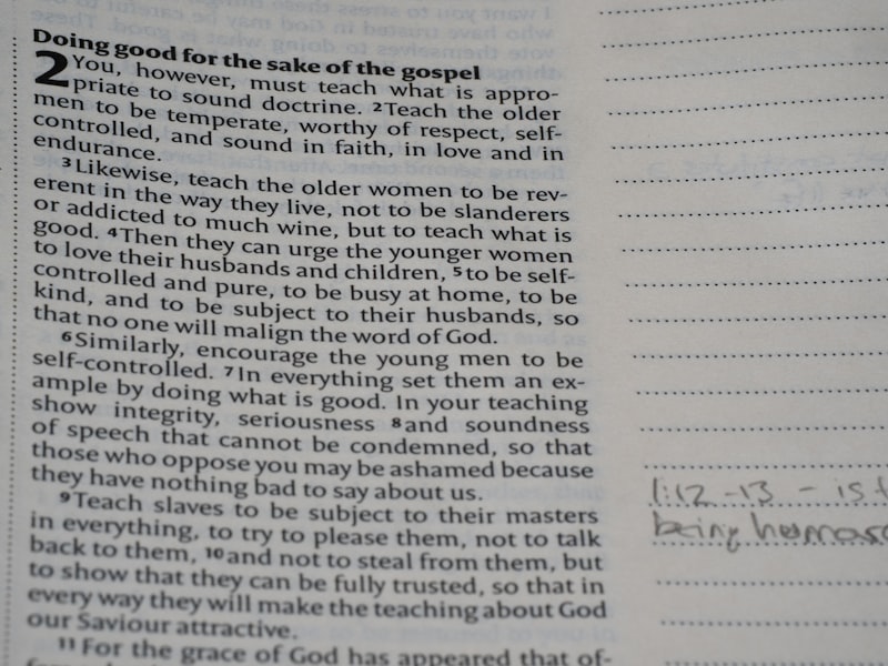 Scripture encourages good behavior and sound doctrine.