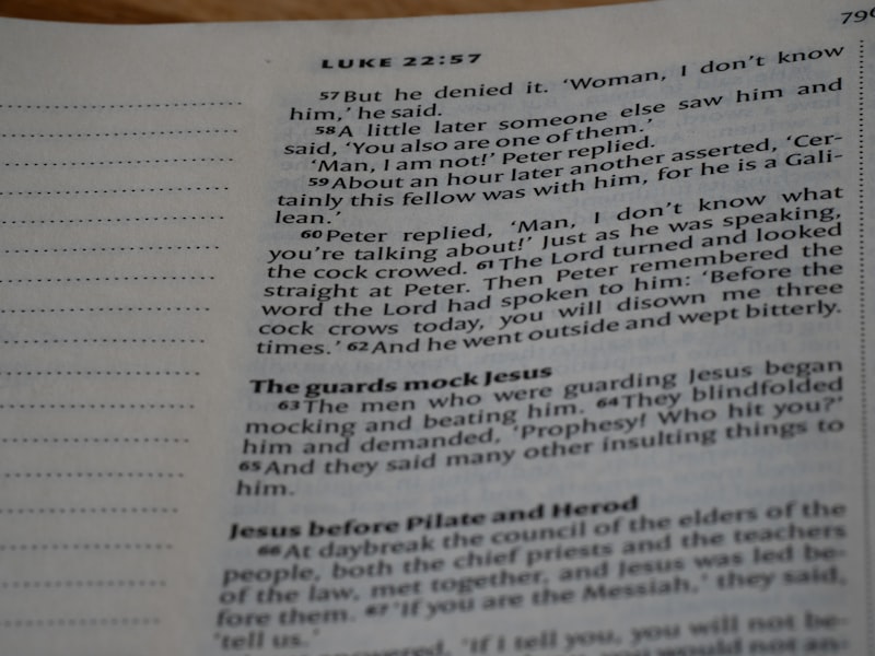 A close up of an open book on a table