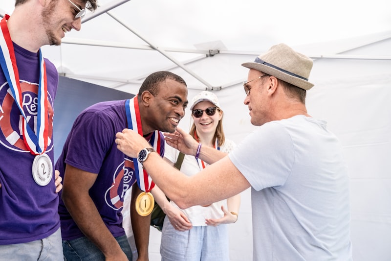 A group of men standing next to each other