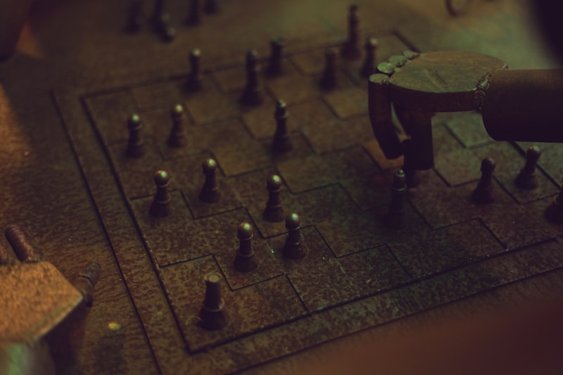 chess pieces on chess board